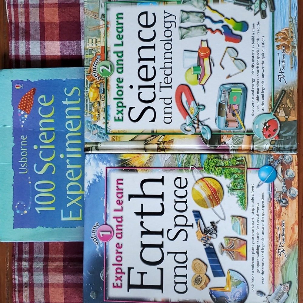 Lot of 3- Kids Science Books and Experiments